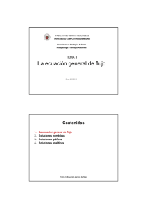 La ecuación general de flujo - Universidad Complutense de Madrid
