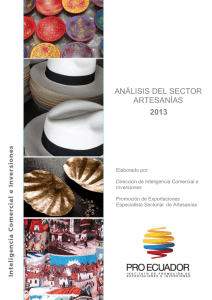análisis del sector artesanías 2013
