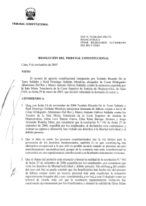 Page 1 . TRIBUNAL CONSTITUCIONAL EXP. N.° 01300-2007