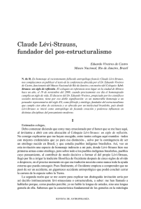 Claude Lévi-Strauss, fundador del pos-estructuralismo