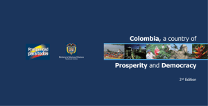 Colombia, a country of Prosperity and Democracy