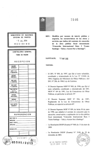 OFICINA DE PARTES REF.: Modiﬁca por razones de interés público