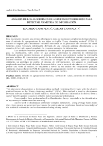 análisis de los algoritmos de agrupamiento borroso para detectar