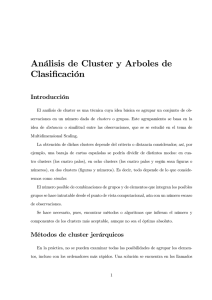Análisis de Cluster y Arboles de Clasificación