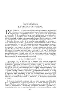 LA UNIDAD UNIVERSAL - Asociación Urantia de España