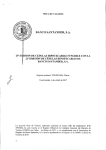 25a E [ISION DE CÉDULAS HIPOTECARIAS FUNGIBLE CON LA