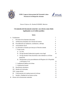 XXIII. Congreso Internacional del Notariado Latino Ponencia de la