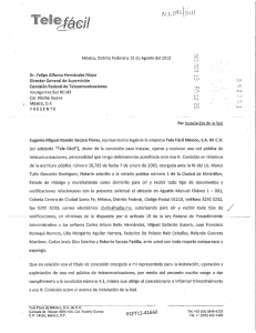 Page 1 Telefácil o º México, Distrito Federal a 15 de Agosto del