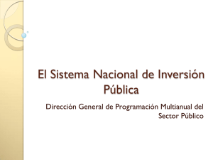 Normativa del Sistema Nacional de Inversión Pública