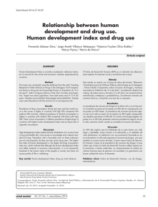 Relationship between human development and drug use. Human