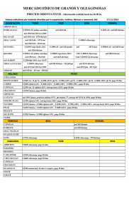 MERCADO FÍSICO DE GRANOS Y OLEAGINOSAS