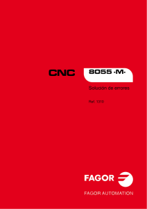 CNC 8055 - Solución de errores