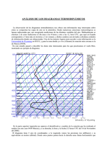 Análisis de los diagramas termodinámicos.