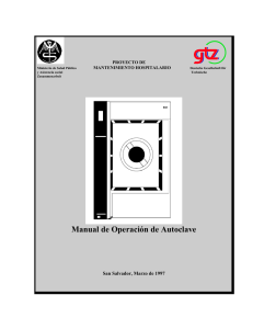 Manual de Operación de Autoclave