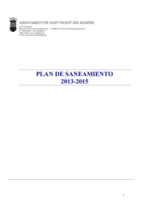 plan de saneam iento 2013-2015 - Ayuntamiento de San Vicente de