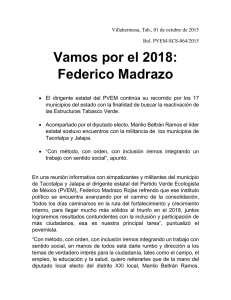 Vamos por el 2018: Federico Madrazo