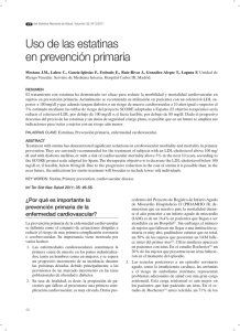 Uso de las estatinas en prevención primaria