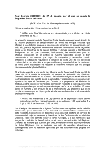 Real Decreto 2398/1977, de 27 de agosto, por el