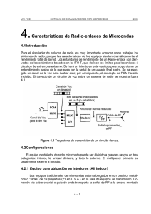4.Características de Radio-enlaces de Microondas