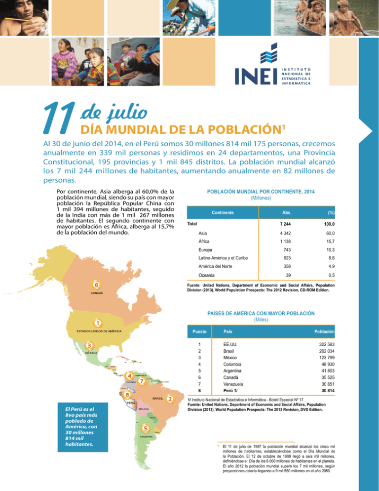 Estado De La Poblaci n Peruana 2014