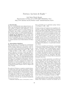 Newton y las leyes de Kepler - UAM-I