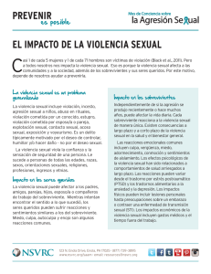 el impacto de la violencia sexual prevenir