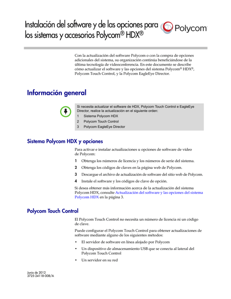 Instalación De Software Y Opciones Para Sistemas