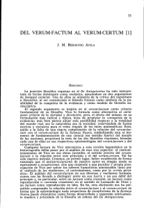DEL VERUM-FACTUM AL VERUM-CERTUM [l]