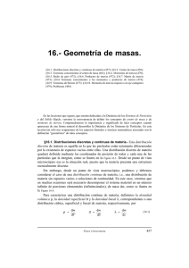 16.- Geometría de masas.