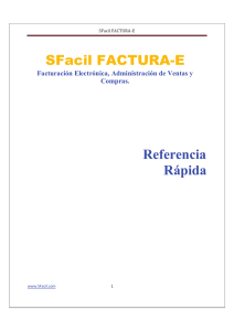 SFacil FACTURA-E Referencia Rápida