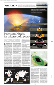 Subestima México los cráteres de impacto
