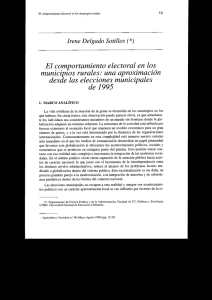 El comportamiento electoral en los municipios rurales