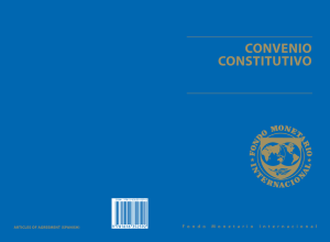 Convenio Constitutivo del Fondo Monetario Internacional -- 2011