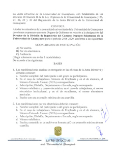 Page 1 La Junta Directiva de la Universidad de Guanajuato, con