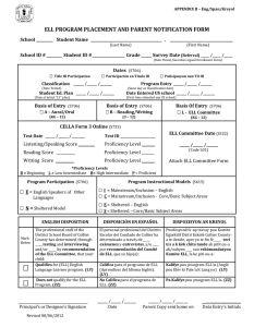 ell program placement and parent notification form