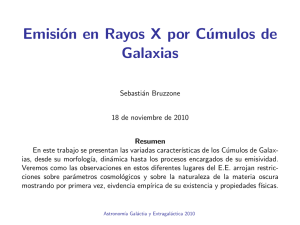 Emisión en Rayos X por Cúmulos de Galaxias