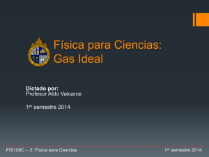 Física para Ciencias: Gas Ideal