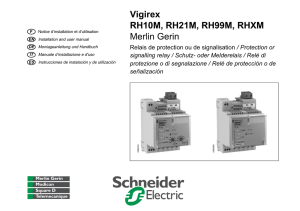 Vigirex RH10M, RH21M, RH99M, RHXM Merlin Gerin