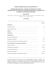 NIA-ES 720 - Instituto de Contabilidad y Auditoría de Cuentas