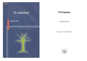 El lenguaje- George Yule _Capítulo III_