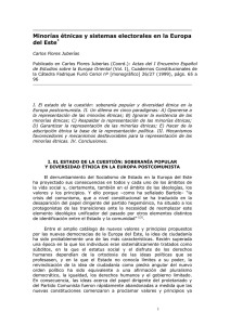 Minorías étnicas y sistemas electorales en la Europa del Este*