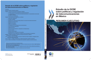Estudio de la OCDE sobre políticas y regulación de