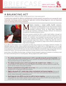 a balancing act - The Abdul Latif Jameel Poverty Action Lab