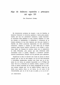 10. Algo de dialectos españoles a principios del siglo XII, por
