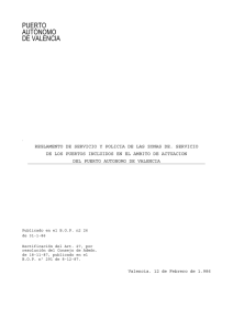 REGLAMENTO DE SERVICIO Y POLICIA DE LAS ZONAS DE