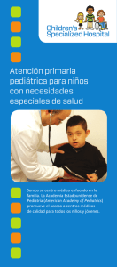 Atención primaria pediátrica para niños con necesidades