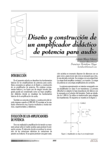 Diseño y construcción de un amplificador didáctico de potencia para