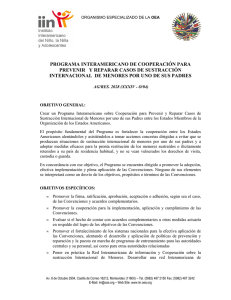 programa interamericano de cooperación para prevenir y reparar