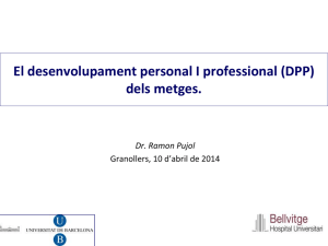 El desenvolupament personal I professional dels metges