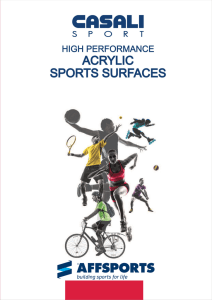 Catalogue/Catálogo - Acrylic Sports Surfaces 2015